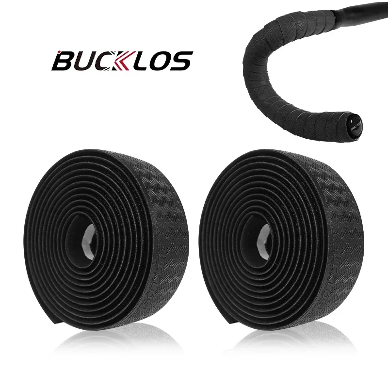BUCKLOS Rennrad-Lenkerband, rutschfest, für Fahrradgriff, weich, stoßdämpfend, für Rennen, Kies, Radfahren, Lenkerbänder, Wickelgurt