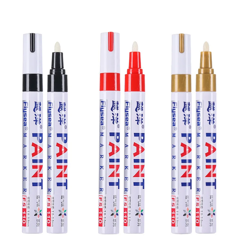 Colorful Metal Paint Pen Graffiti DIY Marker Pen Waterproof Non-fading Mark Removal Repair Industrial Touch-up Pen Wholesale image 3