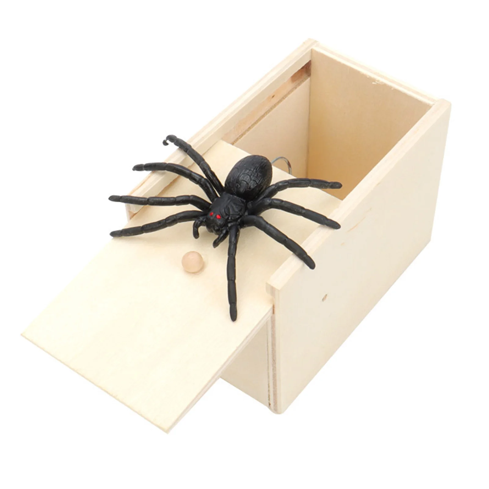 木箱スパイダートリックおもちゃ面白い遊びジョーク怖がらせるおもちゃ箱トリック人々を怖がらせるおもちゃハロウィーンホリデー怖いホラーおもちゃ