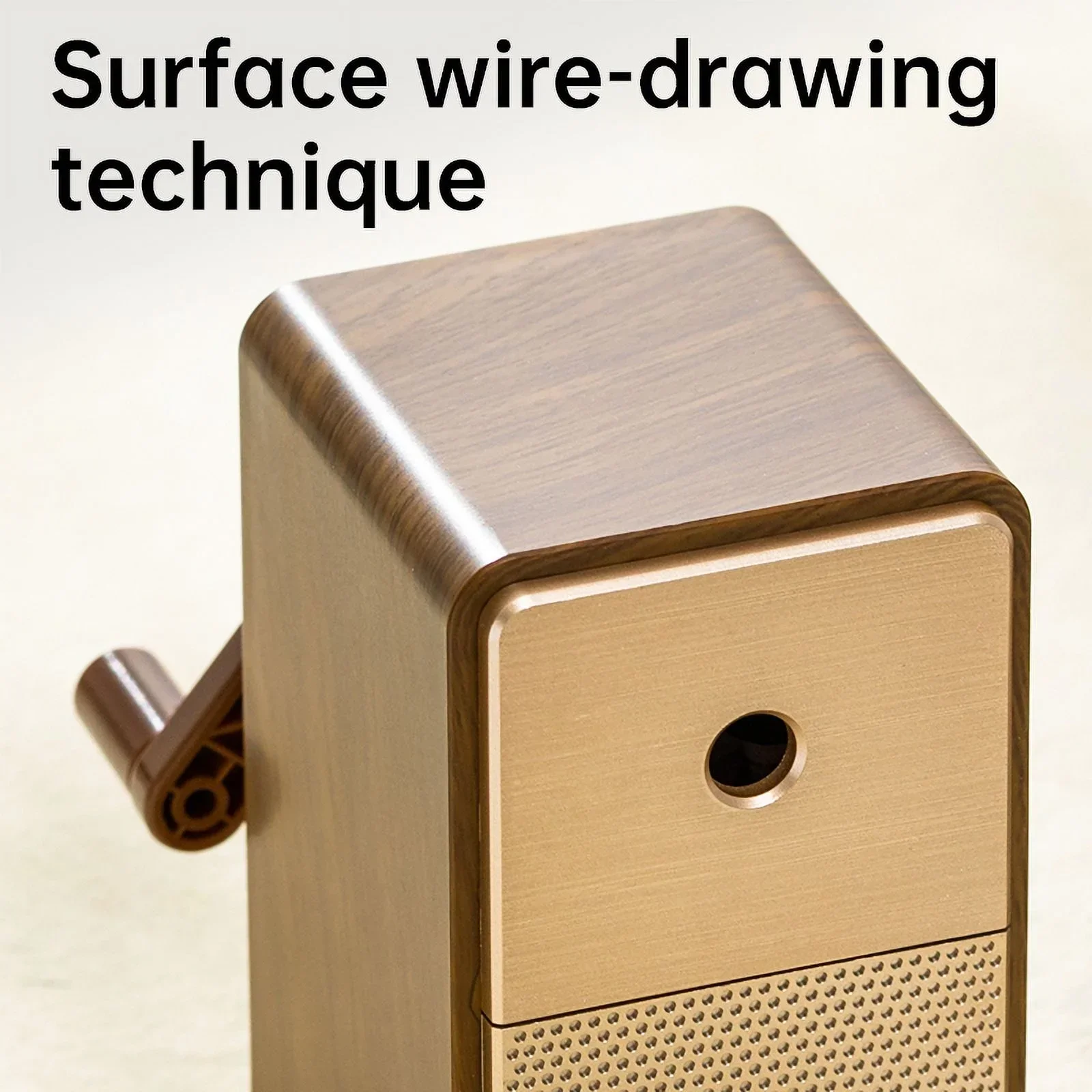 Deli Adjustable Pencil Sharpener with Long Lasting Blade Hand Crank Table Sharpeners Machine for Graphite Pencil Stationery