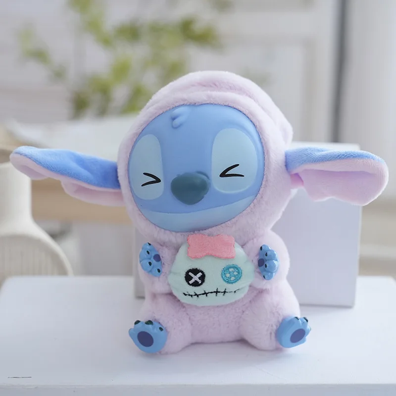 Disney Stitch Eat, Sleep Series Ciondolo scatola cieca in vinile Bambola carina Scatola misteriosa Giocattolo Bambola di peluche Regalo di festa