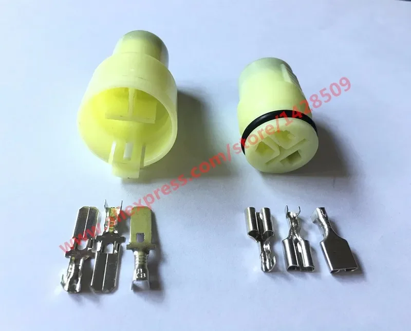 Aliexpress 1 Set 6.3mm 3 pin way 6187-3551 6180-3541 housing adapter black auto wire connector plug round alternator for car Mitsubishi - Aliexpress Deal