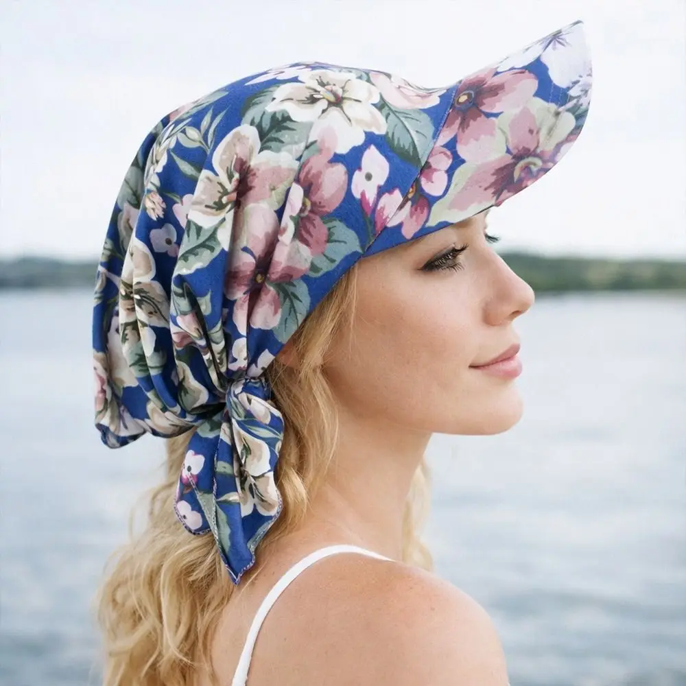New Paisley Print Hijab Caps Square Shape Elastic Islamic Bottoming Hat Breathable Adjustable Baseball Cap Outdoor Sunshade