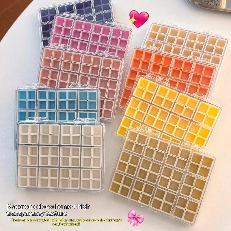Jewelry Earring Bead Container Nail Art Tools 48 Grids Transparent Plastic Nail Accessories Storage Box Compartment Organize