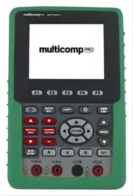 MULTICOMP PRO MP720014 EU-UK Oscilloscope, DMM, Handheld DSO, 1 Analogue, 20 MHz, 500 MSPS, 24 kpts, 17.5 ns