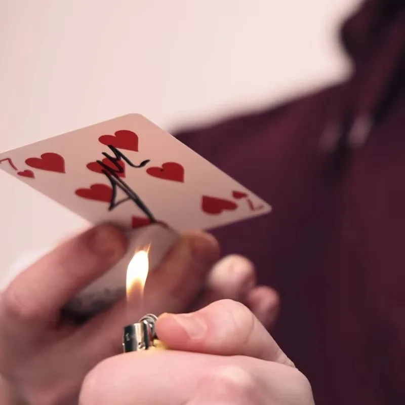 MELTY BLUE/Red (Gimmick) by Jordan Victoria Card Magic and Trick Decks Street Magic Props Close up Illusions Beginners Props