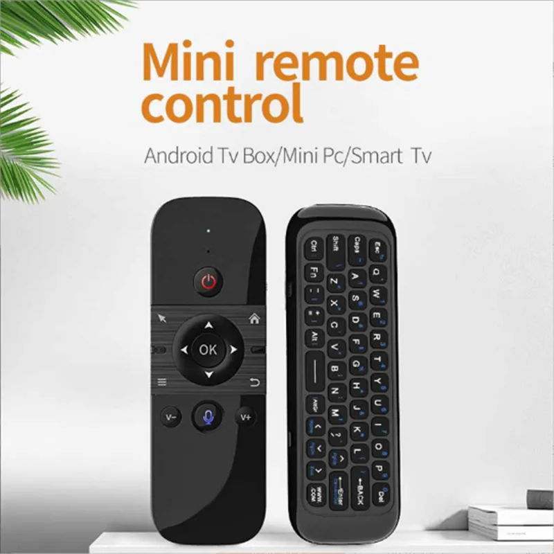 2.4G Wireless 2 in 1 Air Voice Rechargeable Mini Keyboard Sense Remote Control IR Learning For PC Smart TV Android TV Box