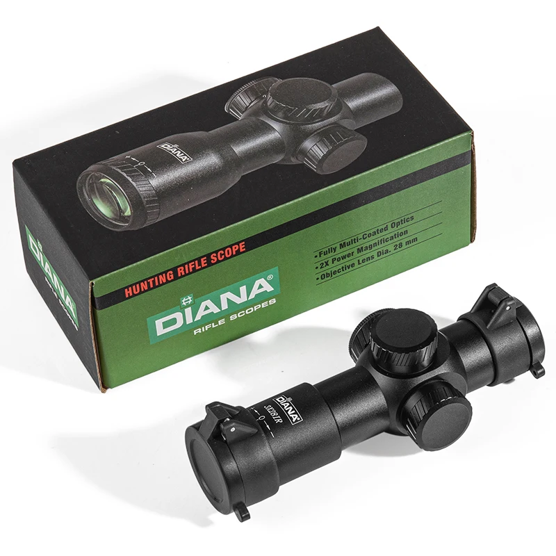 DIANA 3X28 táctico caza Rifle alcance Airsoft PCP Riflescope tiro al aire libre deportes francotirador vista óptica armas montaje