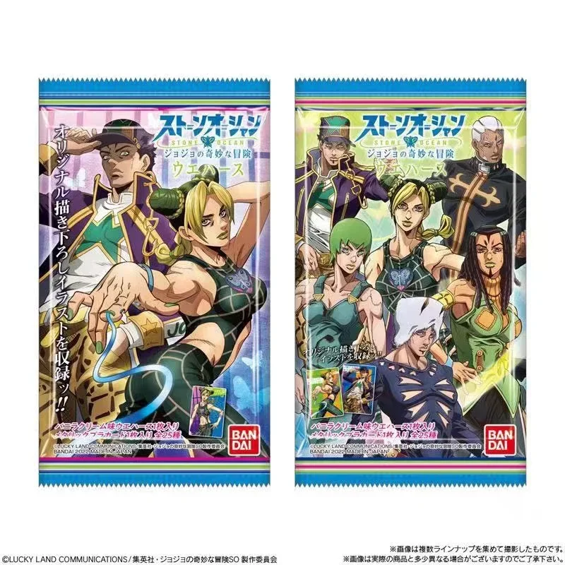 Japanese Bandai Genuine Model JoJo’s Bizarre Adventure Stone Ocean Character Card Anime Peripheral Collection Cards