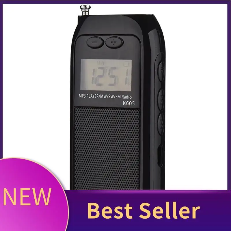 راديو رقمي متعدد الوظائف HFES FM MW SW راديو كامل النطاق مع شاشة LCD رقمية 1.18 بوصة