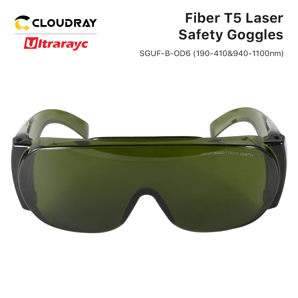 Ultrarayc 1064nm Protective Goggles Style B Laser Size Safety Goggles 190-410nm&940-1100nm OD6+ CE For Fiber Laser Machine