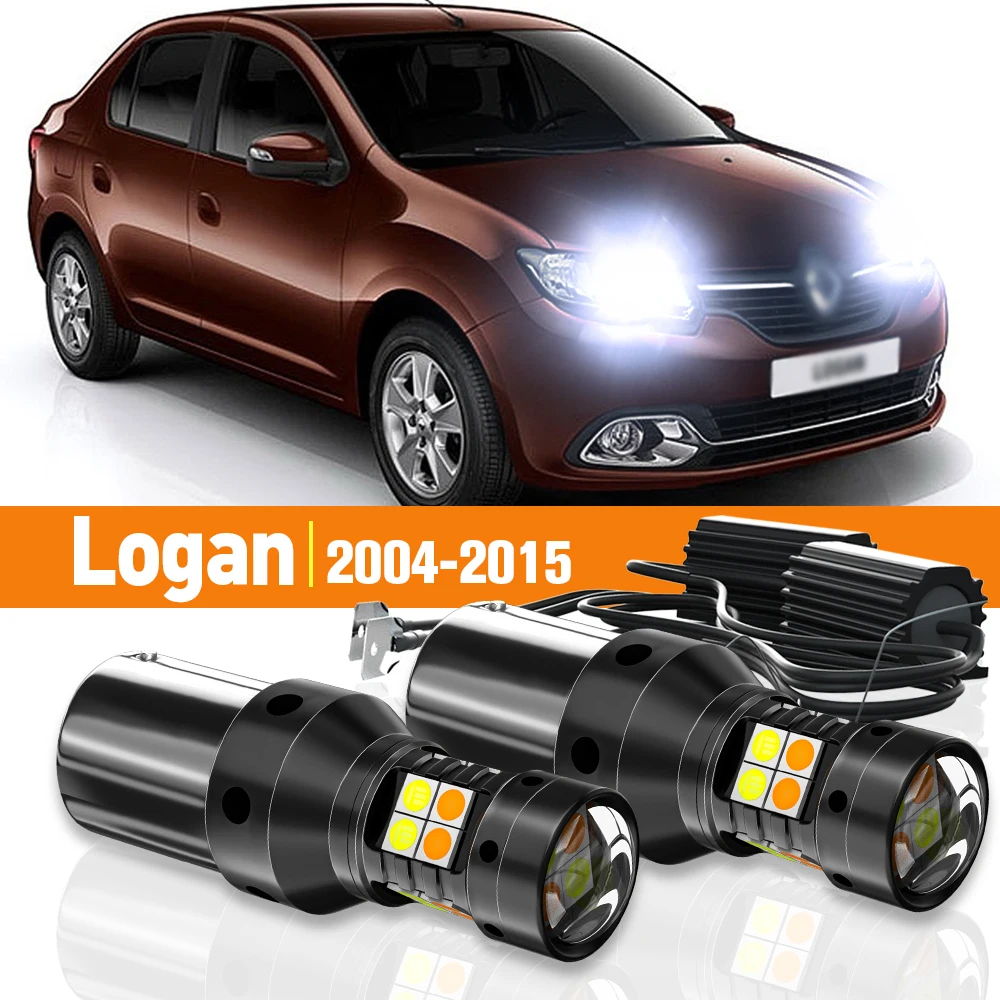 2x LED Dual Mode Turn Signal+Daytime Running Light DRL For Renault Vel Satis 2002-2010 2006 2007 2008 2009 Accessories Canbus