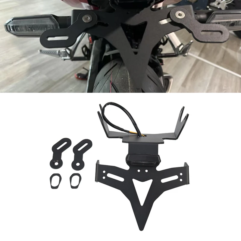 

Для Honda новый CB650R CBR650R 2021-2025 держатель номерного знака мотоцикла светодиодный светильник хвостовое аккуратное крыло Eliminator CB650R CBR650R