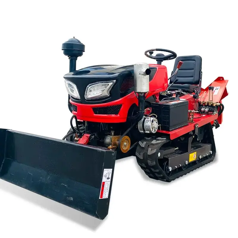 

Customized Mini 25HP diesel Power Tiller Cultivators Heavy-Duty Agricultural Farming Machine Crawler Tractor