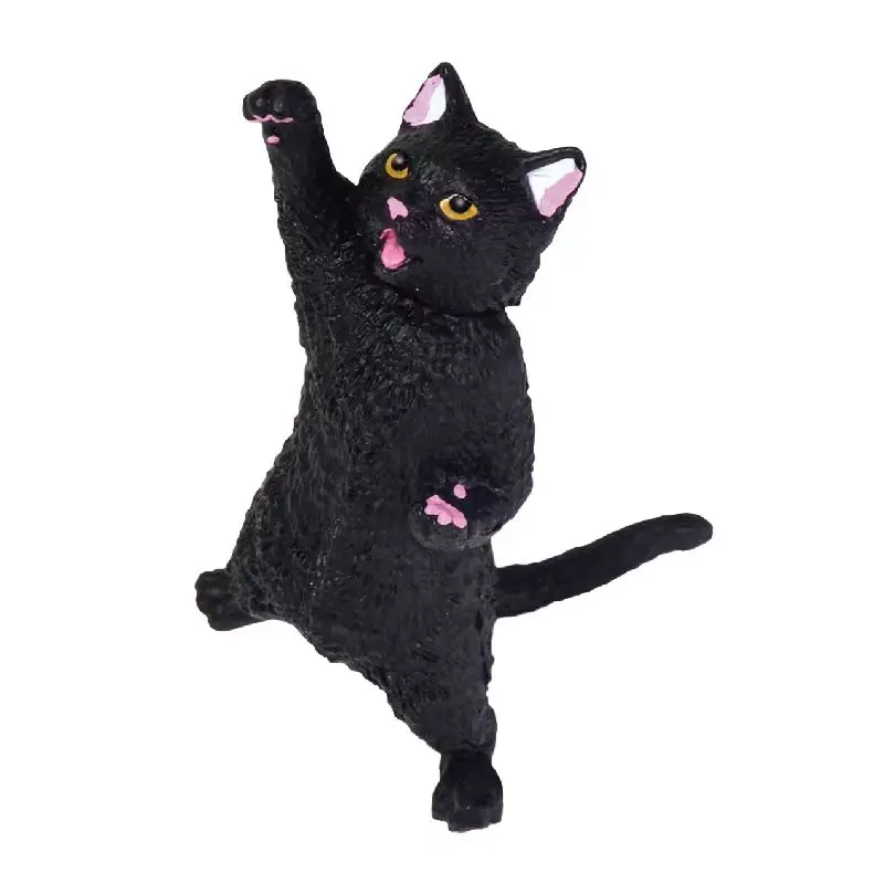 Echte actiefiguur De tweede ronde van juichende kat Gacha Leuk trendy speelgoedornament