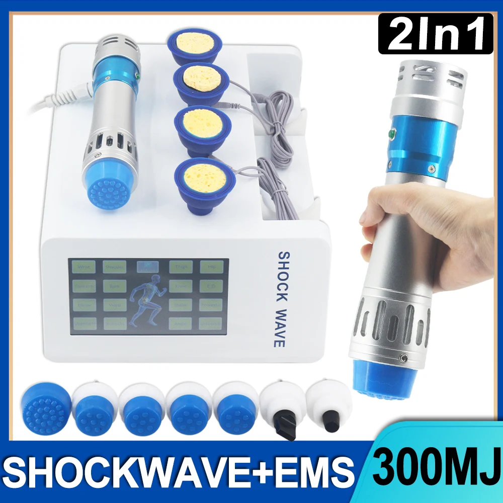 

Professional Shockwave Therapy Machine For Muscle Stimulation ED Treatment Muscle Relax Low Back Pain 2in1 Shock Wave Device