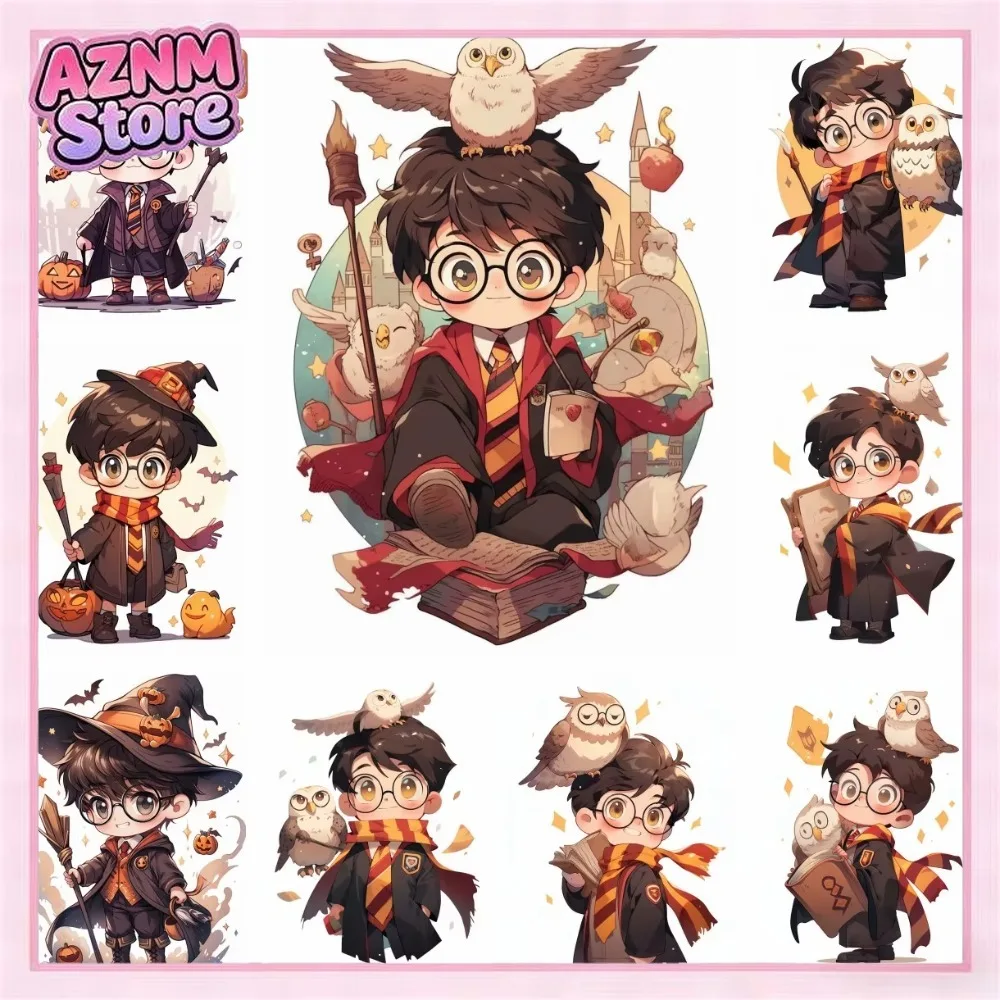 1 Pieza de Lienzo Decorativo con Dibujo Animado de Harry Potter, Póster para Pared, Decoración para Habitación Infantil