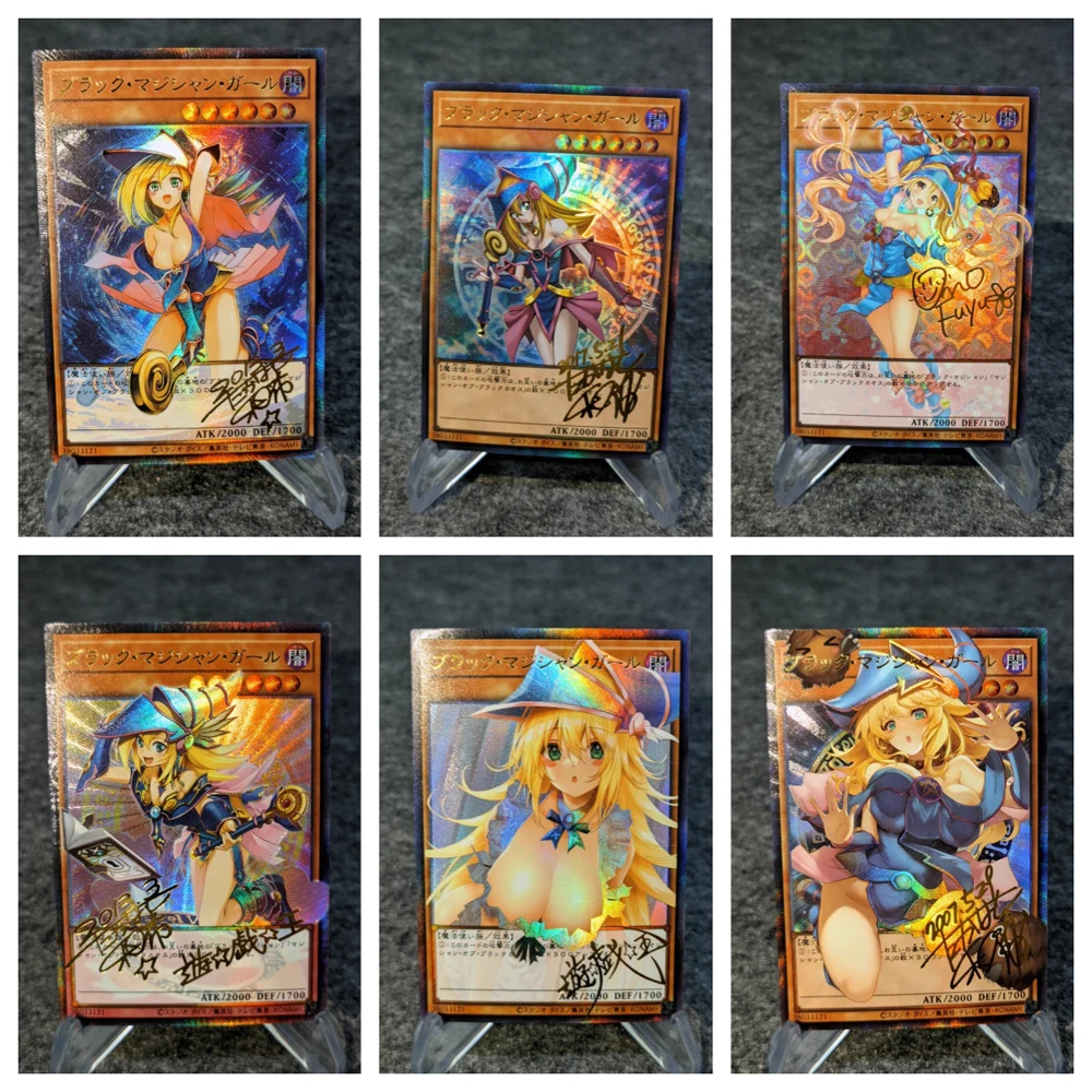 DIY Yu-Gi-Oh! Dark Magician Girl Original Self-made Card Series Card Set Anime Peripheral Game Collection Card Holiday Gift