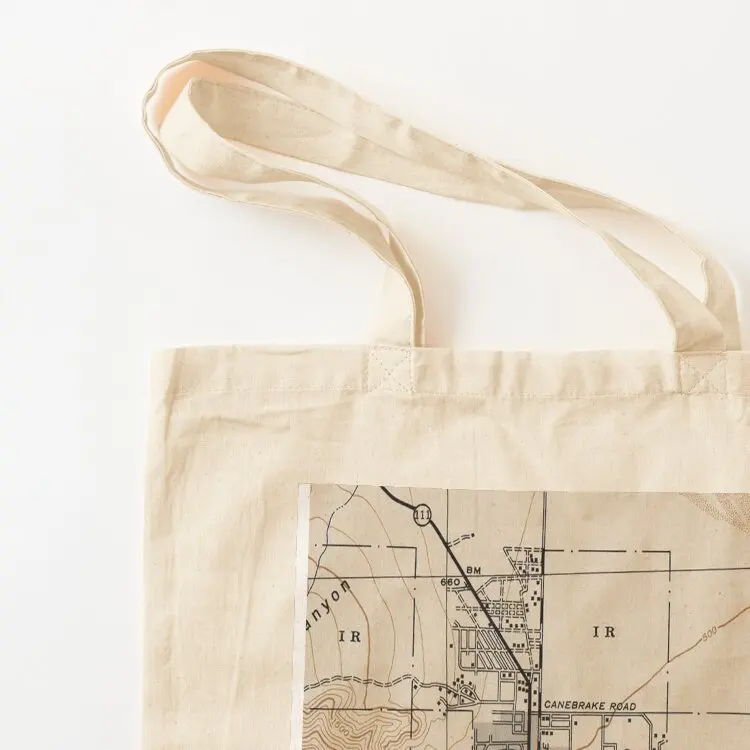 Vintage Map of Palm Springs California (1942) Tote Bag tote bags men free delivery bags women bag eco bag folding