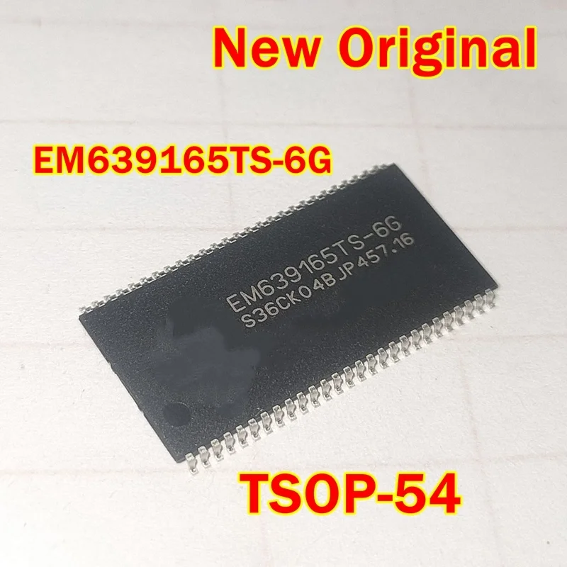 

1pcs to 100pcs EM639165TS-6G TSOP-54 New Original 8Mega x 16 Synchronous DRAM (SDRAM)
