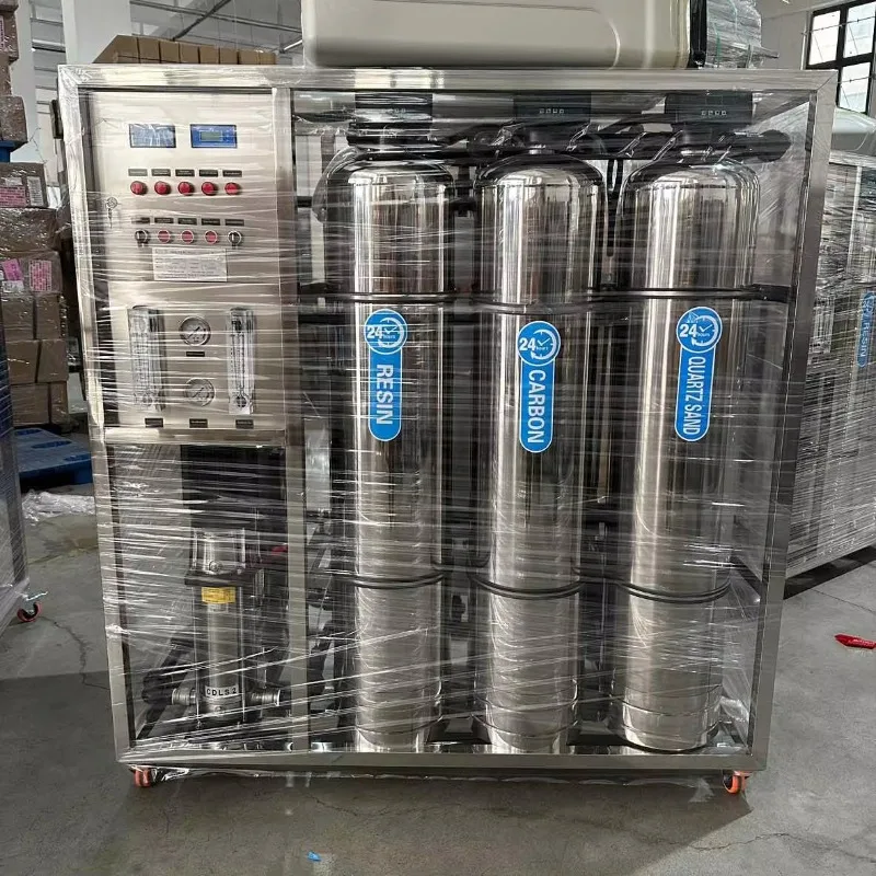 Skid Mounted 1000LPH RO Plant Fully Automatic Stainless Steel Industrial Reverse Osmosis System Water Treatment Station