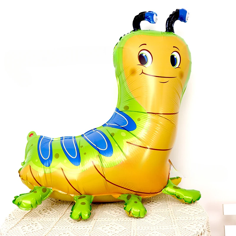 Caterpillar Aluminum Film Balloon for Children's Birthday Baby Party Decoration Insect Animal Globos Kids Gift