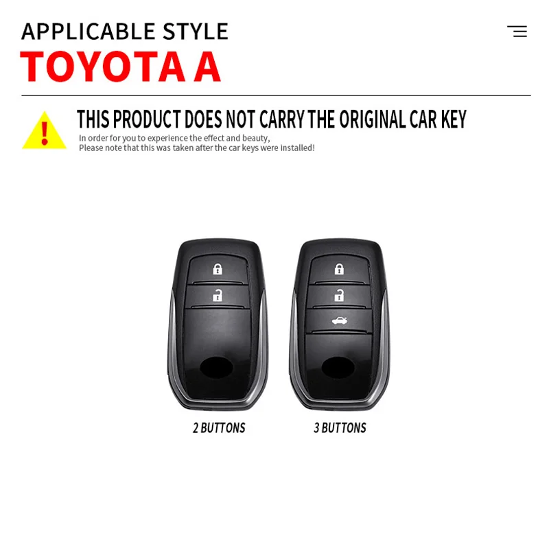 Custodia per chiave a distanza per auto di moda per Toyota Camry 70 RAV4 Corolla E210 CHR Land Cruiser Prado 150 Prius 50 accessori per portachiavi