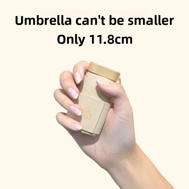 

Flat 12cm Black Glue UV Protection Sun Umbrella Pocket Umbrella Card Umbrella Rain Umbrella Sunscreen Stainless Steel Stick H...