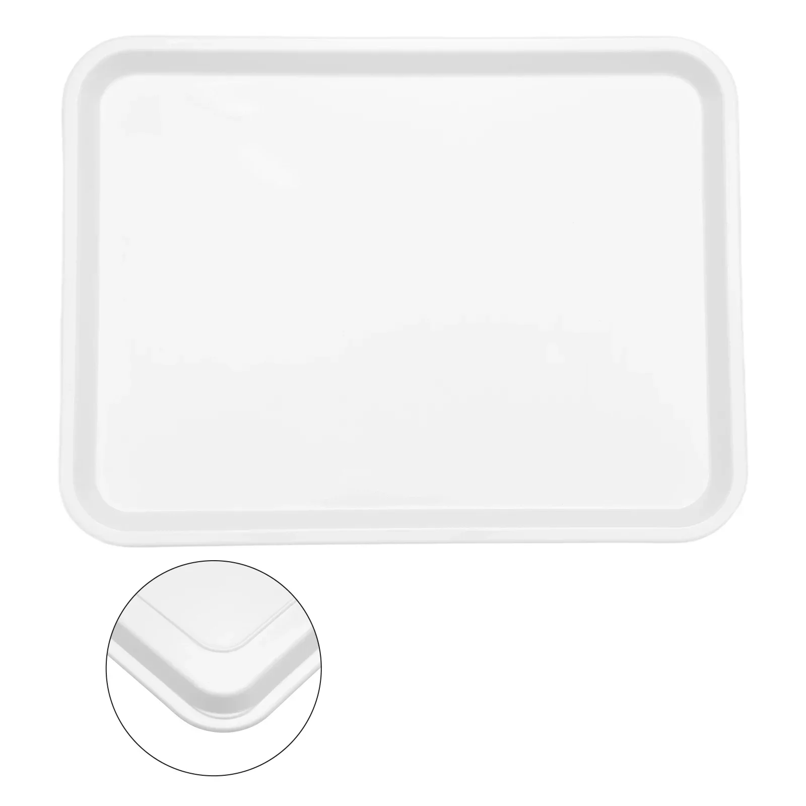 

Anti Slip Plastic Food Serving Tray, Non Toxic and Hygienic Ensures Safe and Secure Food Presentation for Your Parties