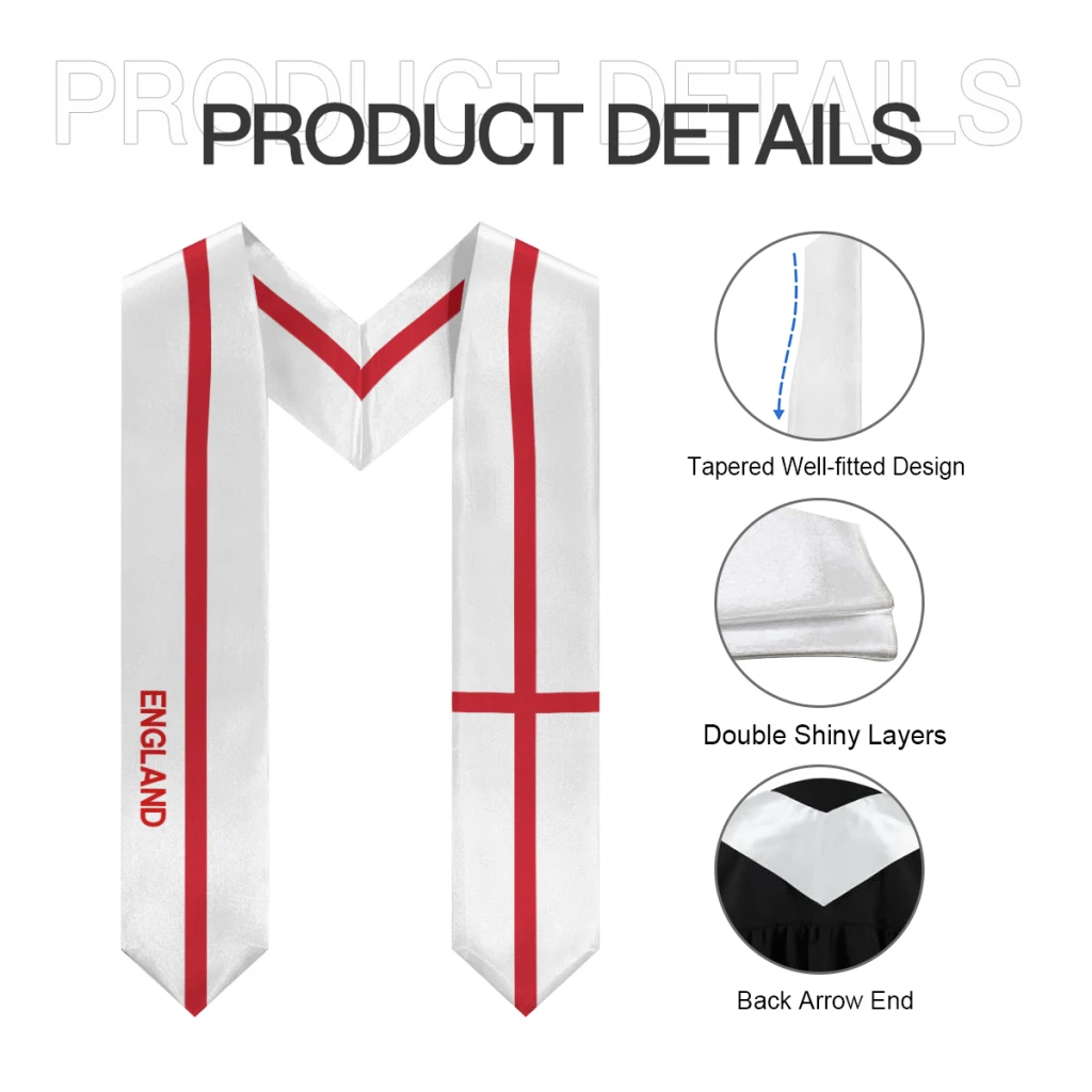 Inglês e Estados Unidos Graduação Xaile, Bandeira Roubou Sash, Honor Study Aboard, Estudantes Internacionais, Mais Design