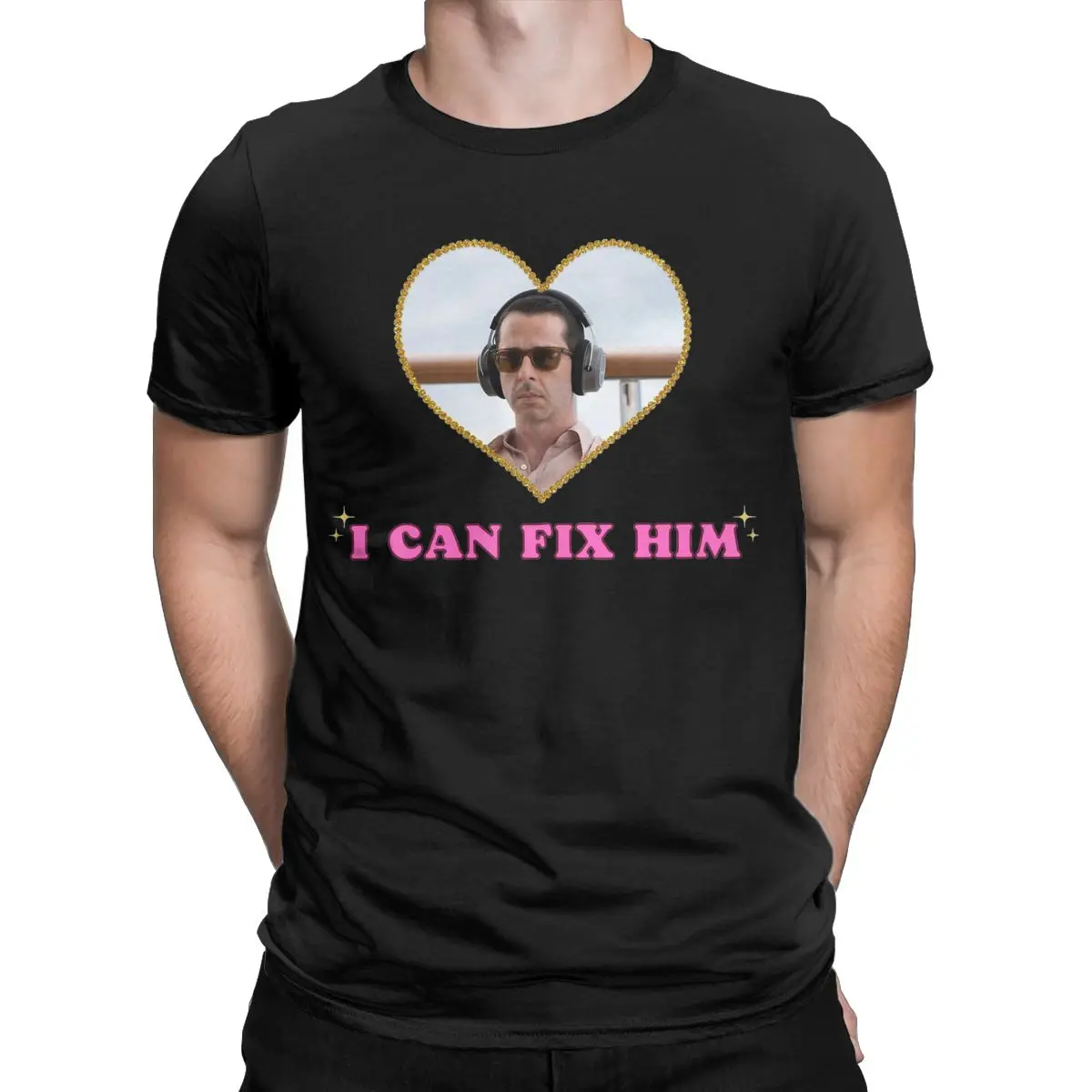 Kendall Roy I Can Fix Him Men T Shirt Succession Vintage Tees Short Sleeve Crewneck T-Shirts Pure Cotton Plus Size Clothing