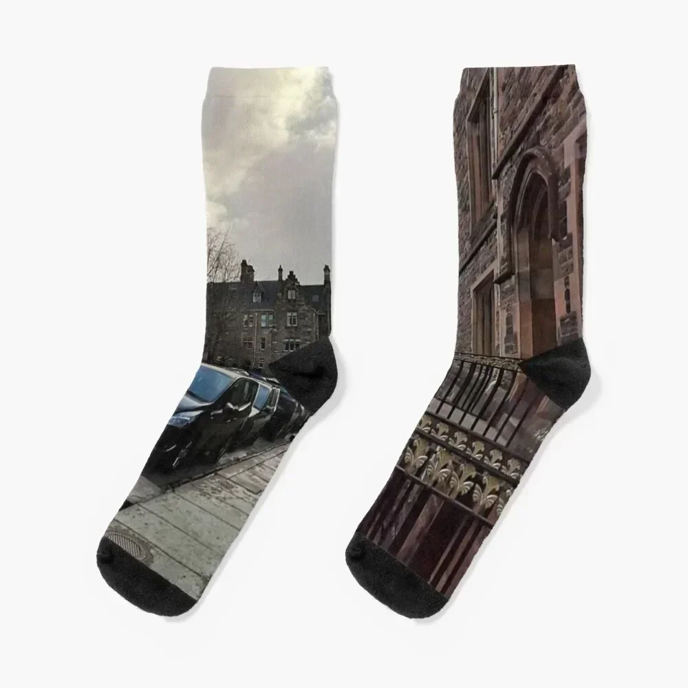 

Glasgow University Socks Antiskid soccer Novelties retro tennis Socks For Girls Men's