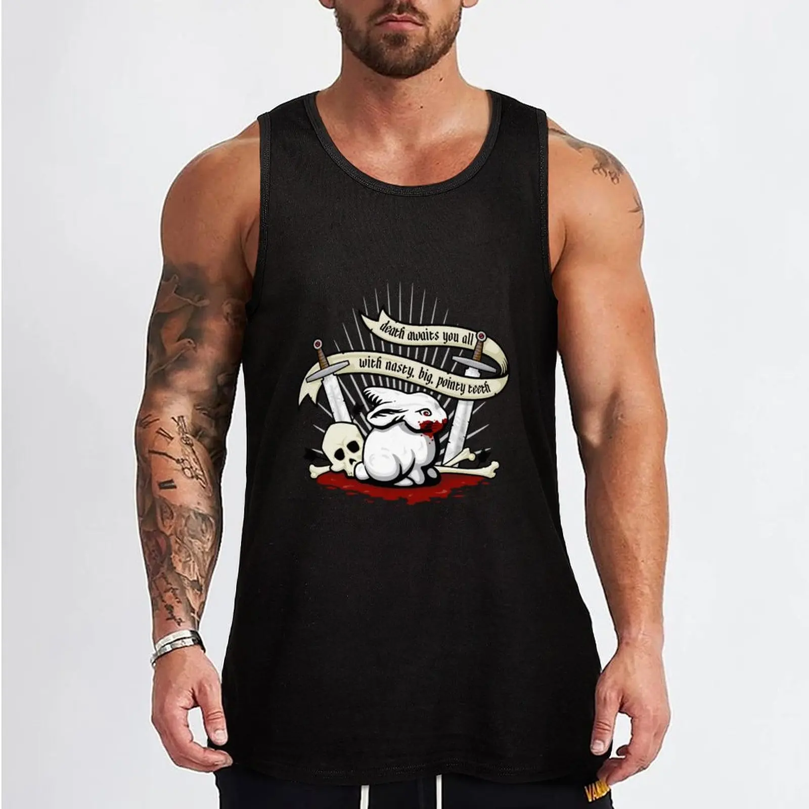 The Rabbit of Caerbannog \t \t Tank Top gym shirts fashion 2024 man