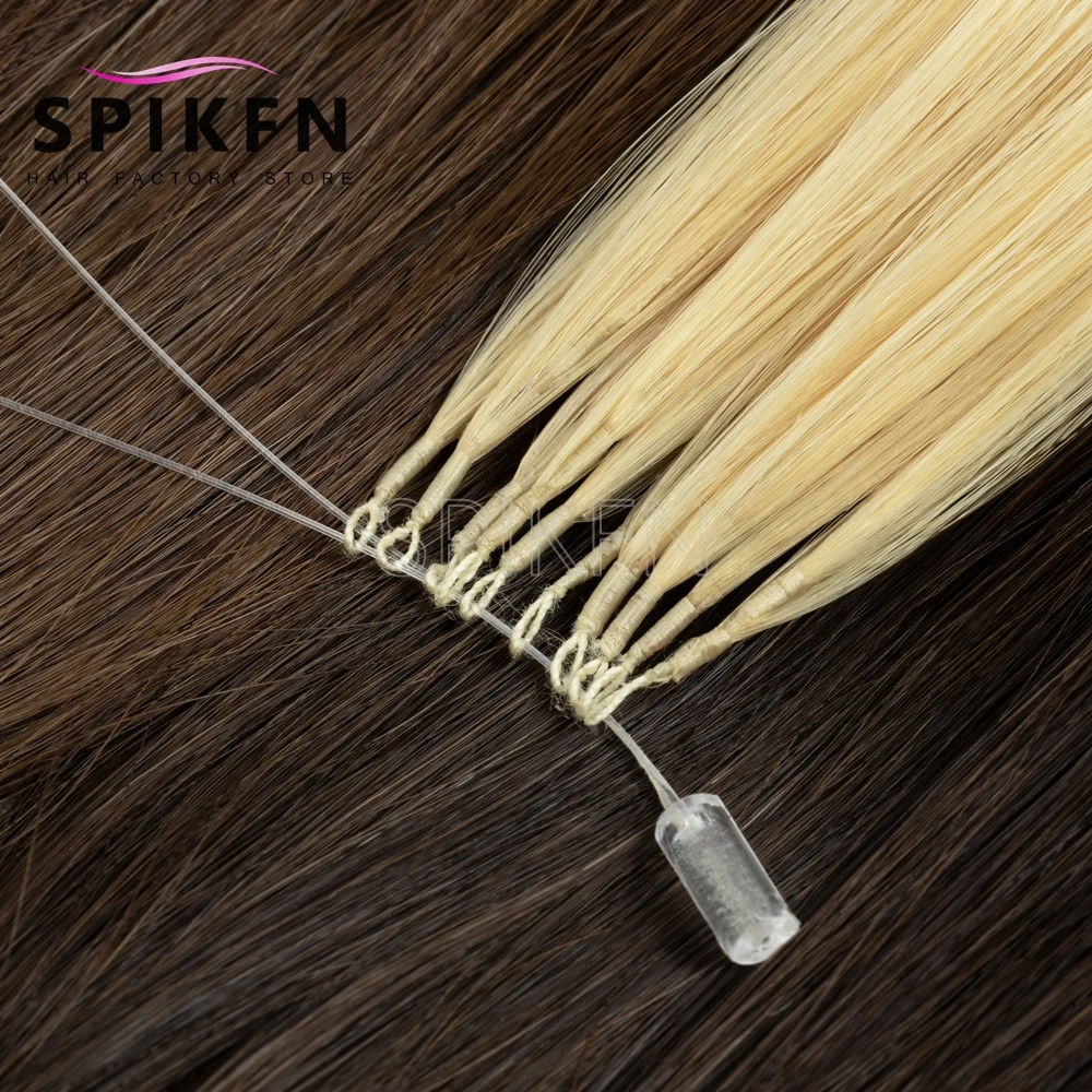 3rd Generation Feather Human Hair Extensions 12 16 20 Inch 30g 50 Strands Per Pack Invisible Micro Tip Real Human Hair For Salon