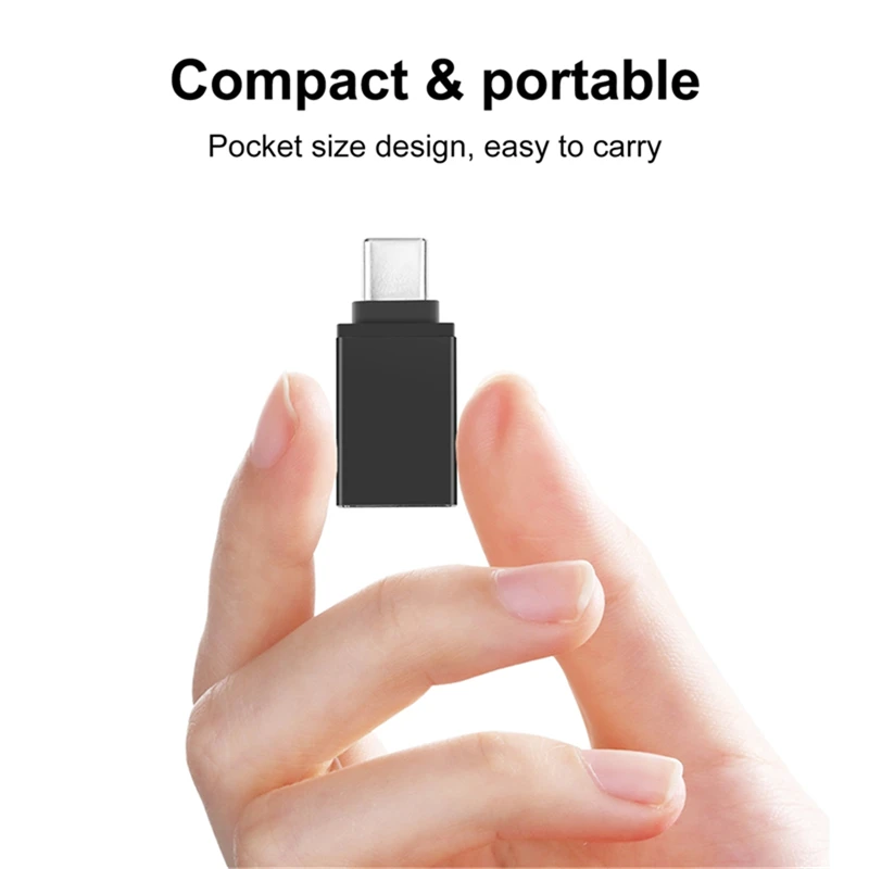 محول USB 3.1 معدني من النوع C ذكر إلى USB 3.0 أنثى وظيفة OTG لأجهزة Apple Macbook Xiaomi Huawei Samsung Galaxy #5