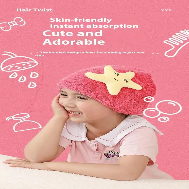 طفل حمام قبعة لطيف الكرتون الحيوان الطفل منشفة الشعر قبعة تجفيف قبعة سريعة الجافة ستوكات سوبر امتصاص الشعر تويست حمام