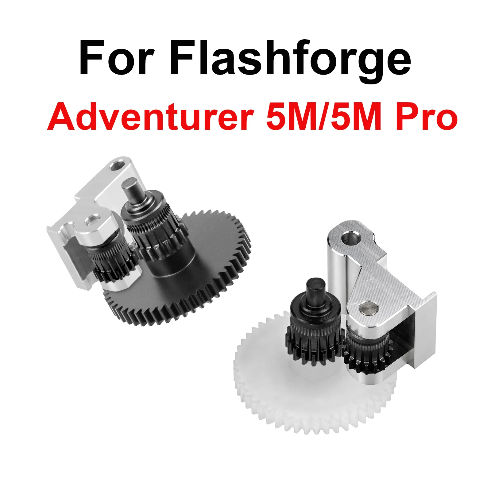 AD5M Upgrade Extruder-Kit mit Zahnrädern aus gehärtetem Stahl, AD5M-Teile für Flashforge Adventurer 5M 5M Pro Dual Drive 3D-Druck-Zubehör