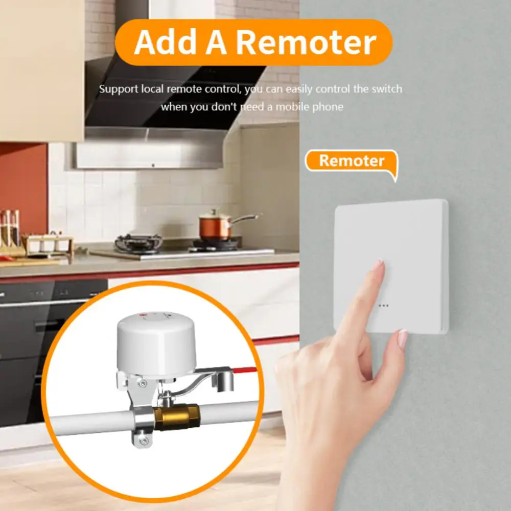 Smart Life App Water Leakage Gas Switch Tuya Smart Smart Wireless Control Wifi Valve Controller Smart Life App Control
