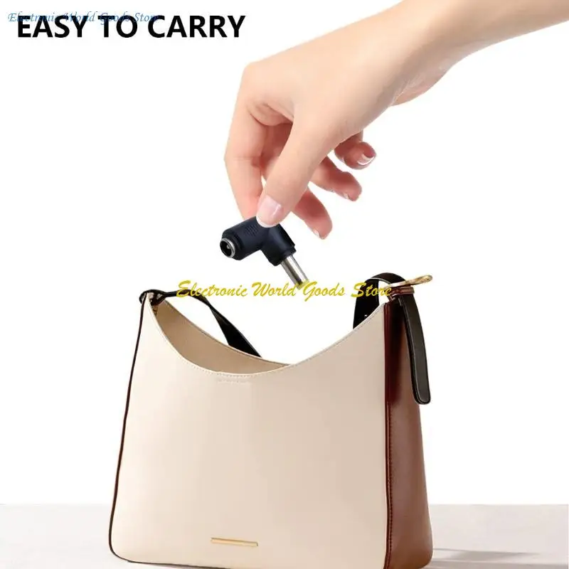 A3PD 90 Grad Ladeadapter -Stromversorgungsadapter DC5521 bis DC5525 Conversion Head