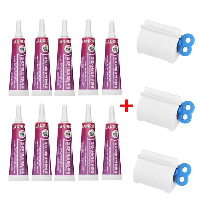 

Универсальная соковыжималка для клея Lanrui K9 Thixotropic De Sulfurization Paste Set Flight Line Держатель батареи Хвостовая заглушка Ремонт материнской платы