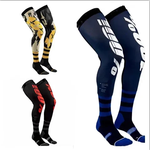 

New Motorcycle Compression Knee Brace enduro Sock Top Racing socks MX MTB ATV Protection Sport non-slip Knee Brace enduro Socks