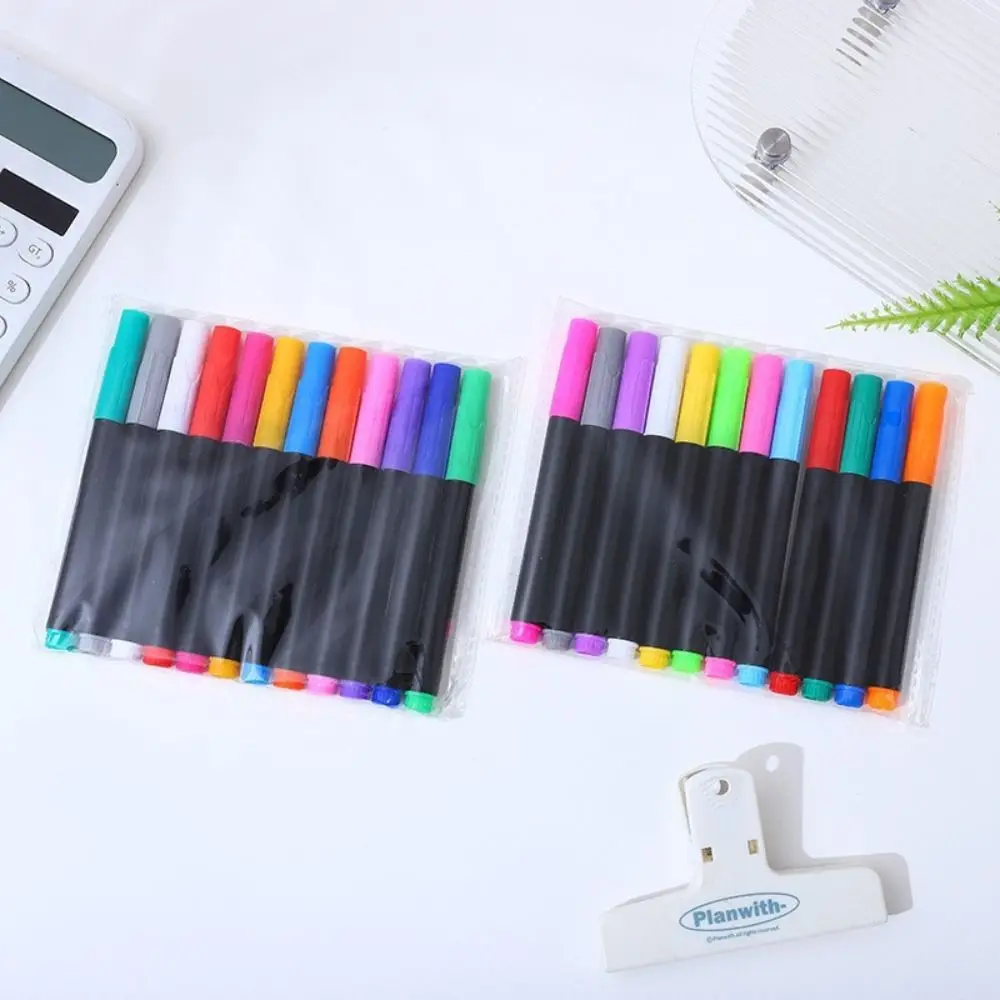 Nuova penna per lavagna luminosa a LED cancellabile 12 colori Evidenzia tavolo da disegno Evidenziatore Tavolo luminoso per penna colorata liquida bianca
