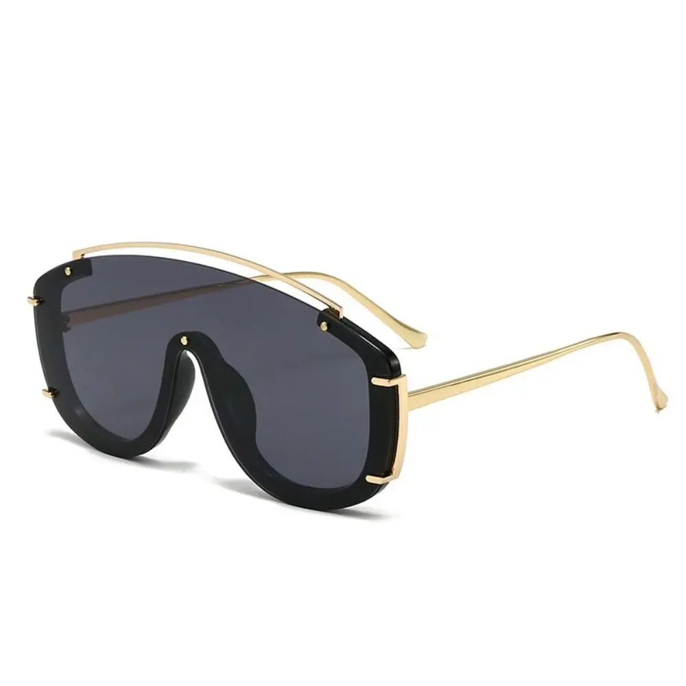 New Luxury Metal Design Gradient Sunglasses Stylish Gradient Leopard Print Oversize Sunglasses Oversize Design Sports Shades - Image 5