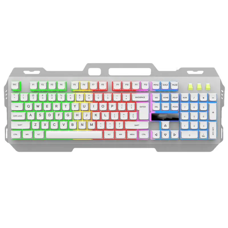 Game Mechanical Keyboard Aesthetic Mechanical Light Up Game Keyboard Offices Keyboard Compact Game Keyboard For Computer Desktop