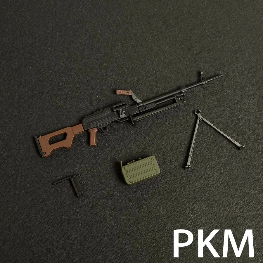 1/12 الجندي المشهد الملحقات PKM سلاح الدعائم الراتنج أجزاء ثابت لعبة مجسمة ل 6 ''عمل الشكل دمية الجسم في الأوراق المالية #3