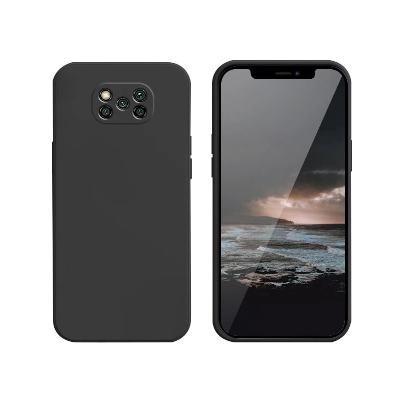 Platz Flüssigkeit Weichen Silikon Telefon Fall Für Xiaomi Redmi Hinweis 7 8 9 9S 10 Pro Max Poco X3 pro NFC F3 GT M3 M4 Pro 5G Abdeckung Funda