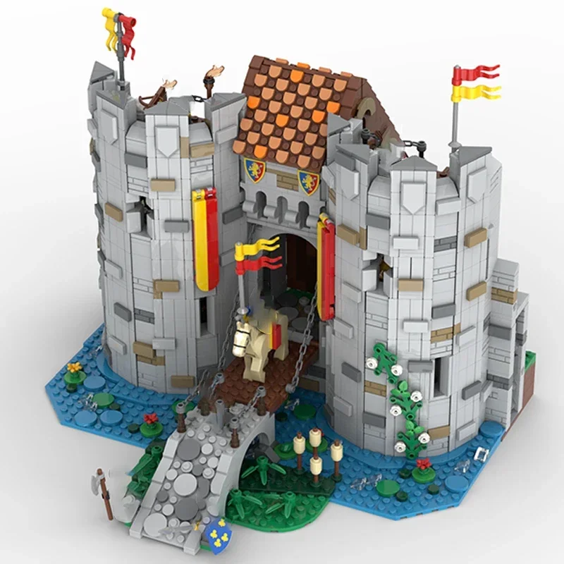 Moc Building Bricks Model The Gate Of Bricktenstein Castle Technology Modular Blocks Gifts Toys For Children DIY Sets Assembly