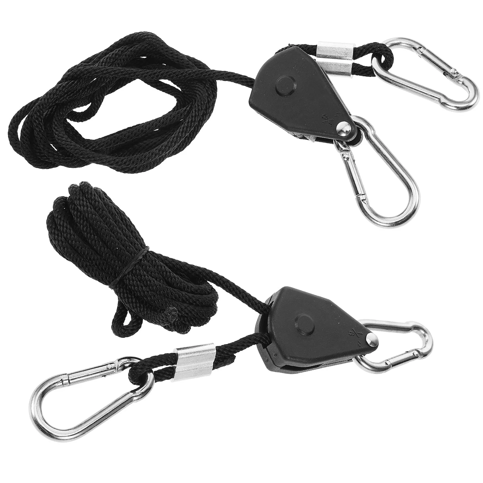 1Pair Heavy Duty Rope Hanger with Metal Gears Ratchets Adjustable for Grow Light Fixtures Indoor Planting Systems