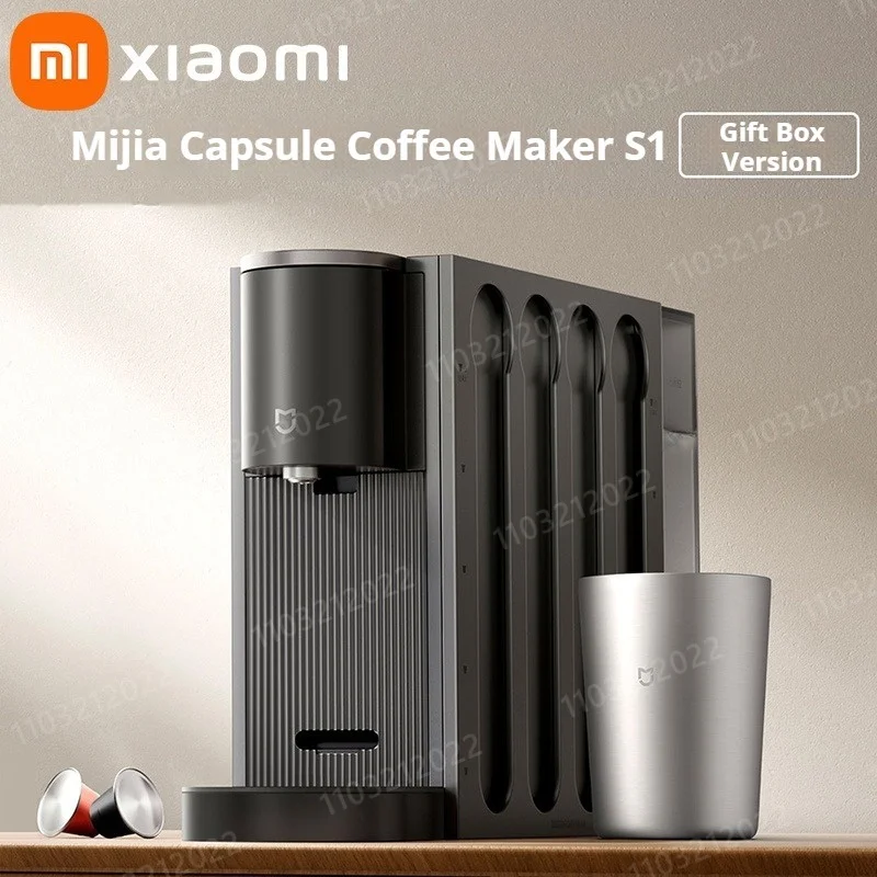 Xiaomi Mijia Capsule Coffee Machine S1 Electric Portable Coffee Machine Fast Heating Magnetic Hanging Home Coffee Machine Gift