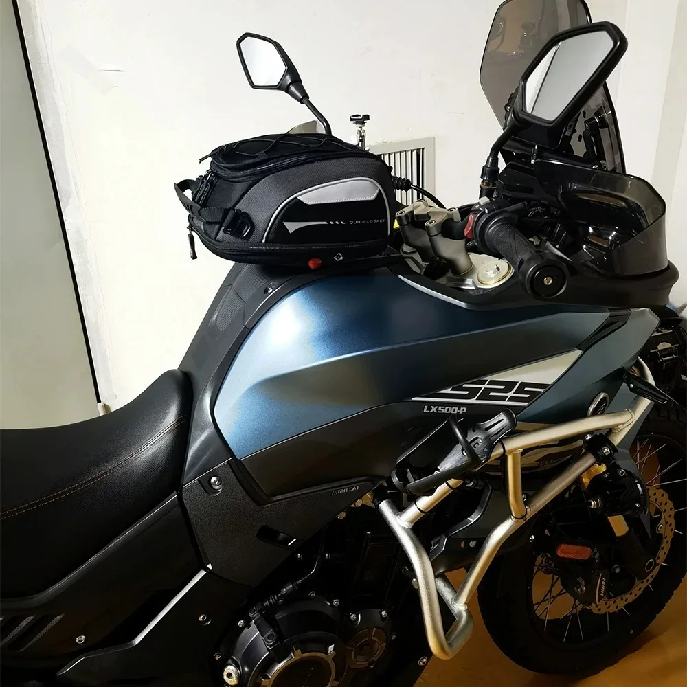 FOR PZONTES 703F Fuel Tank Bag High-Toughness All-Weather Lockable with Adapter Base Phone Navigation Luggage Accessory